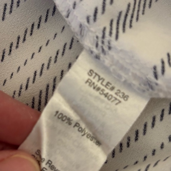 CAbi White and Gray Boxy Polo Blouse - Picture 3 of 8